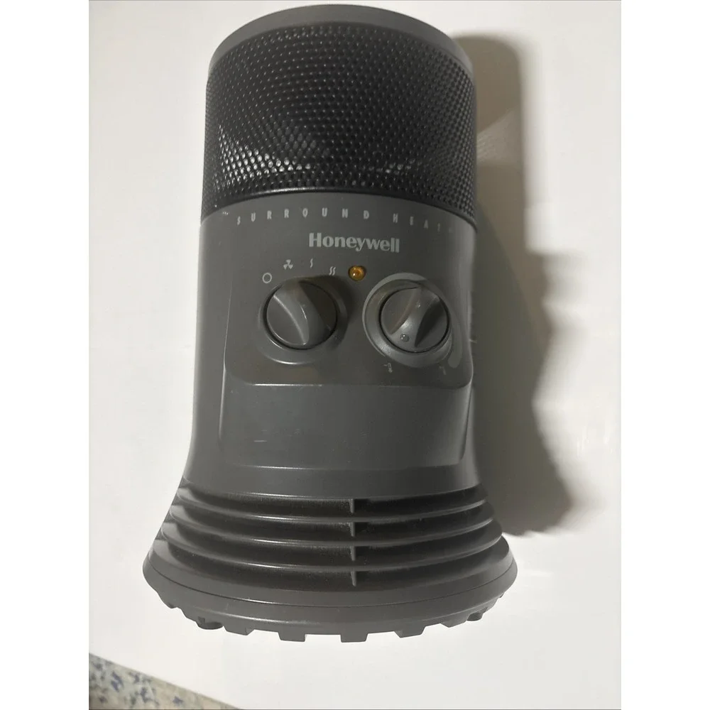 Honeywell HZ-0360-WMT Surround Heat 1500W Ceramic Portable Space Heater Gray EUC